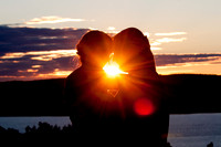 Sunset photo at the Dutchess Manor in Beacon NY.