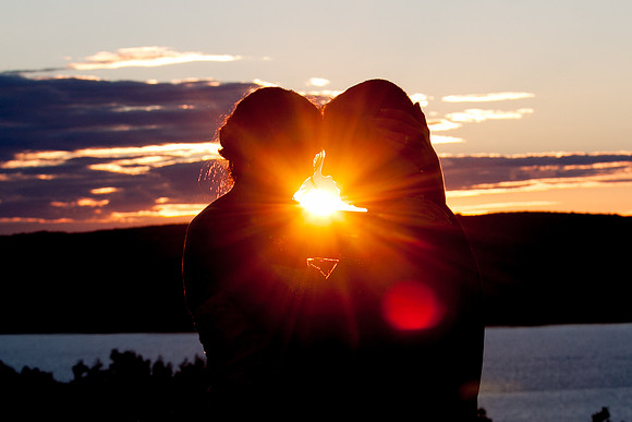 Sunset photo at the Dutchess Manor in Beacon NY.