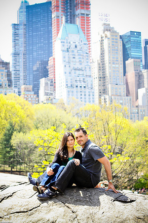 Engagement photo at Central Park