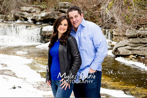 Winter Engagement Photo - Minnewaska State Park