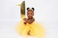 Baby Girl's 1st Birthday Photo