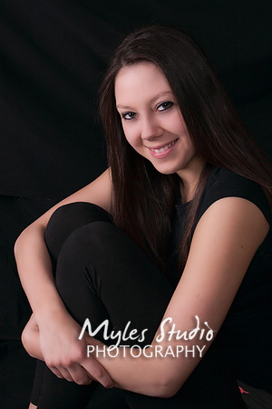 Girl's Studio Senior Portrait