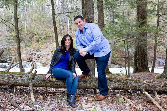 Winter Engagement Photo - Minnewaska State Park