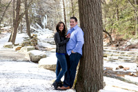 Winter Engagement Photo - Minnewaska State Park