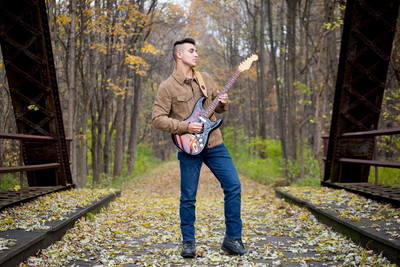 Boy's Senior Portrait - New Paltz Rail Trail