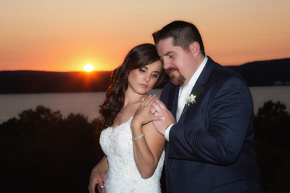 Wedding Portrait at Sunset - Dutchess Manor, Beacon