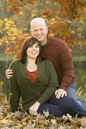 Engagement Portrait - Cluett Schantz Memorial Park -  in Autumn