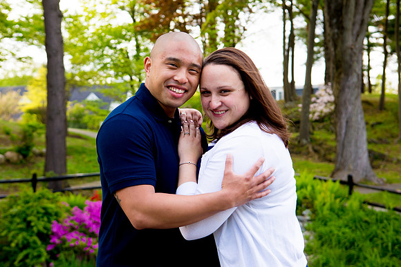 Spring Engagement Photo - Millbrook Tribute Gardens
