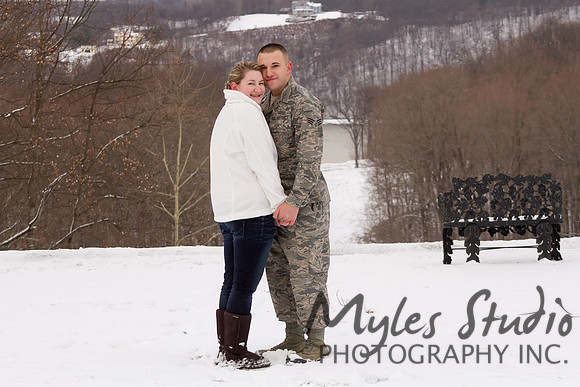 Winter Engagement Photo - Locust Grove, Poughkeepsie