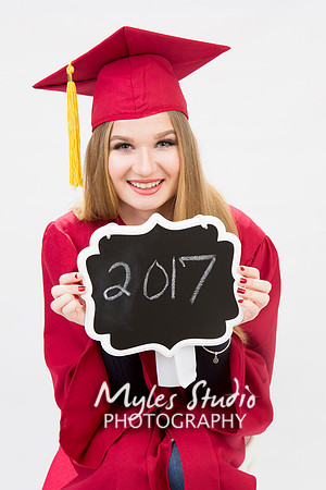 Girl's Graduation Portrait - In Studio.