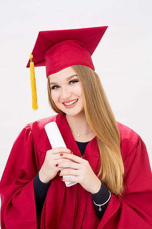 Girl's Graduation Senior Portrait