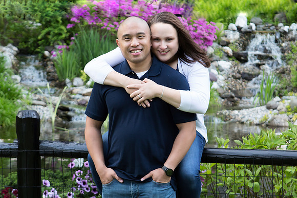 Spring Engagement Photo - Millbrook Tribute Gardens